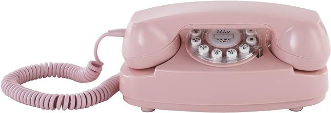Crosley CR59-PI Princess Phone with Push Button Technology, Pink | Amazon (US)