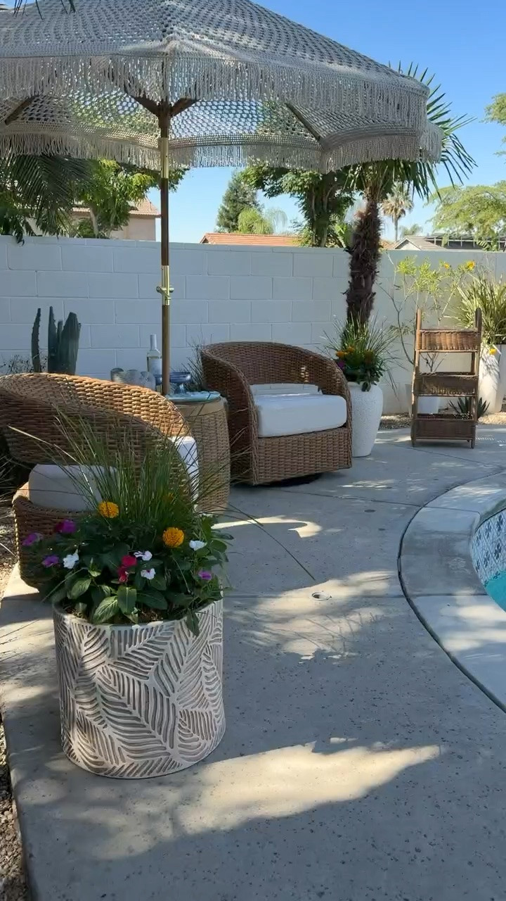 In love all the @worldmarket furniture I got for our backyard!! 🌴

@worldmarket #WorldMarketPartner
#WorldMarketFinds

#LTKHome #LTKSeasonal