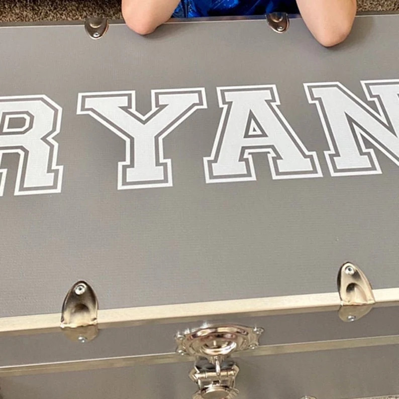 Custom Name Decal Camp Trunk Label Storage Organization Label Personalized Kids Camp Back to Scho... | Etsy (Global)