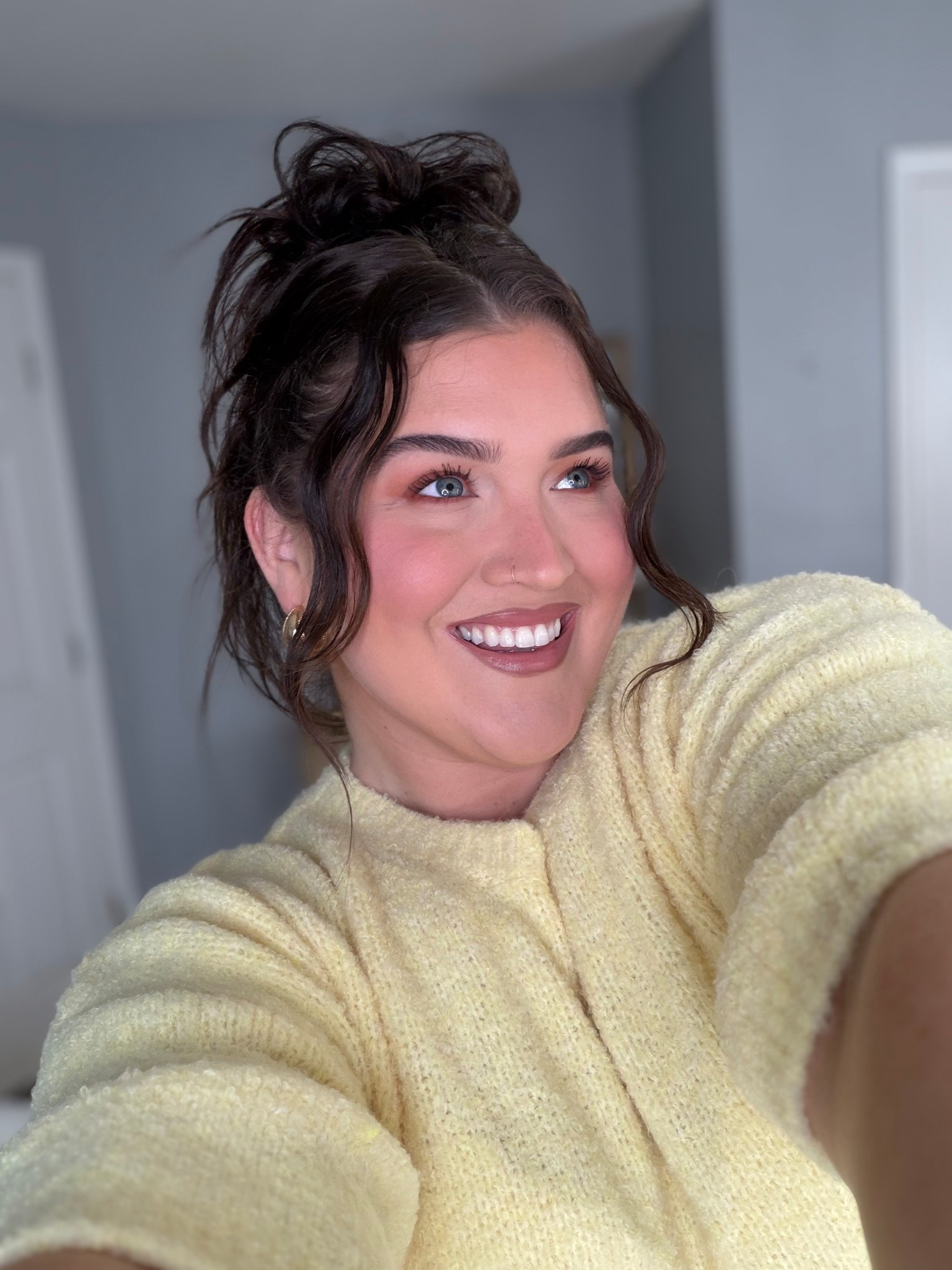 Wearing bright + happy colors to shake off the Winter blues! 💛☀️✨ Sweater top is a size XXL 

#LTKPlusSize #LTKgrwm #LTKootd