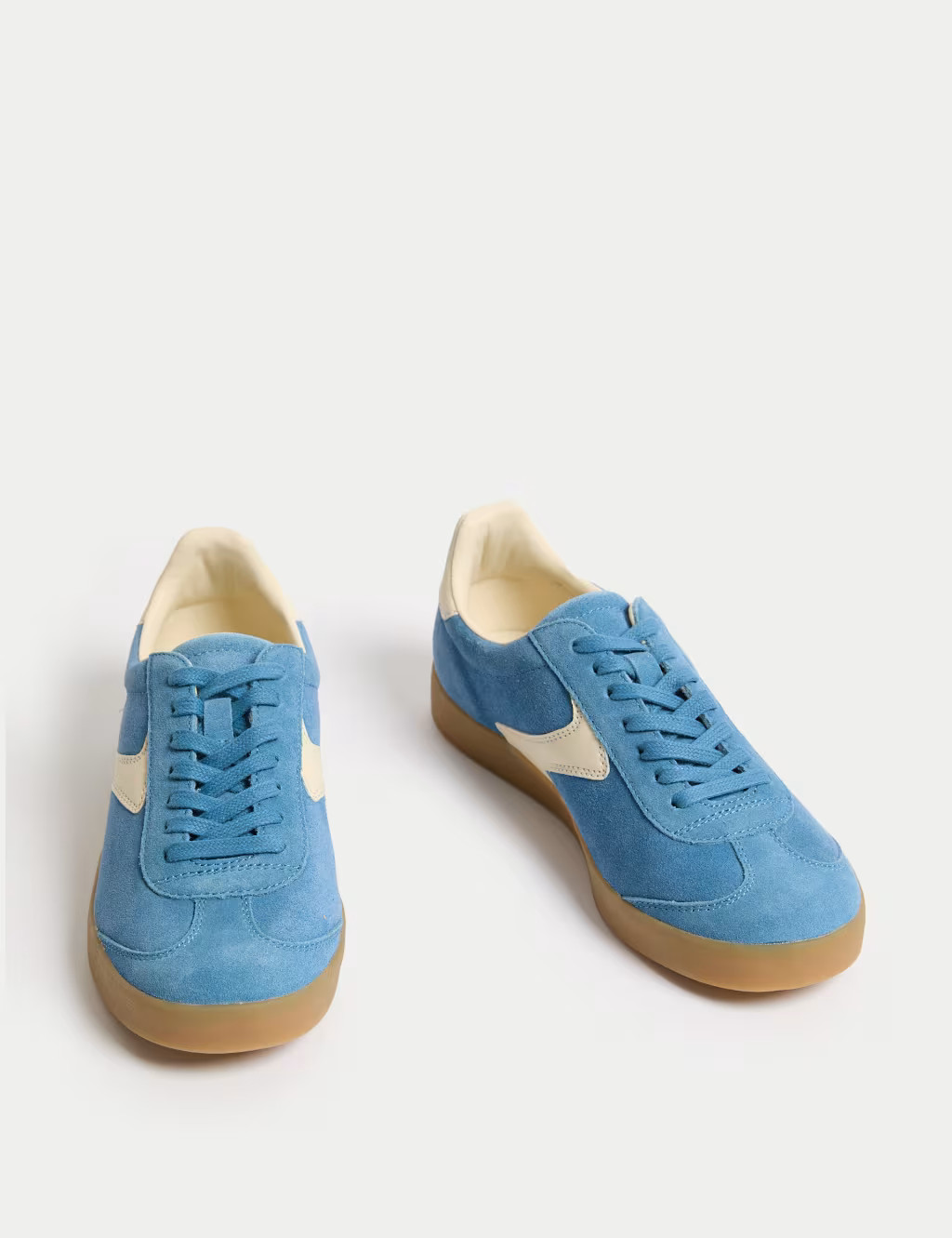Suede Lace Up Side Detail Trainers | Marks & Spencer (UK)