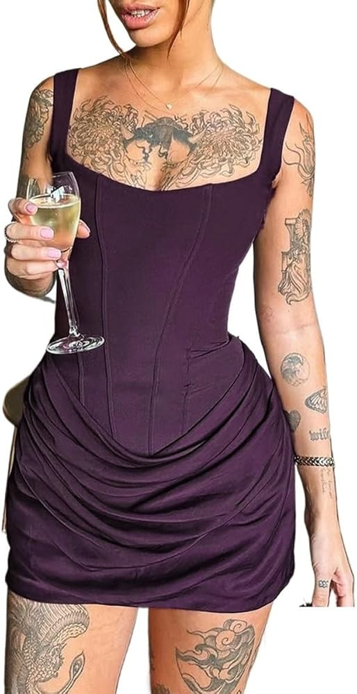 Women's European and American Sexy Slim Fit Backless Camisole Buy One and Receive 10 Dresses | Amazon (US)