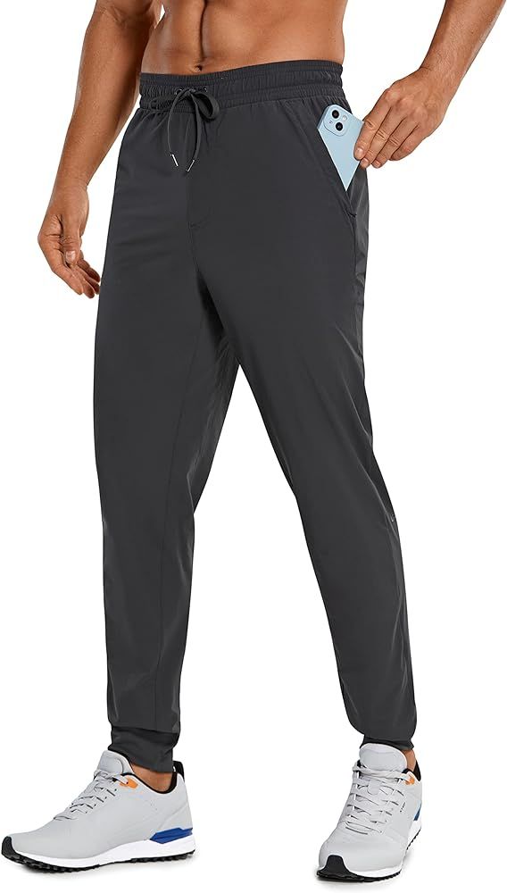 Amazon.com: CRZ YOGA Mens Lightweight Athletic Golf Joggers Pants - 29'' Casual Sweatpants Workout T | Amazon (US)