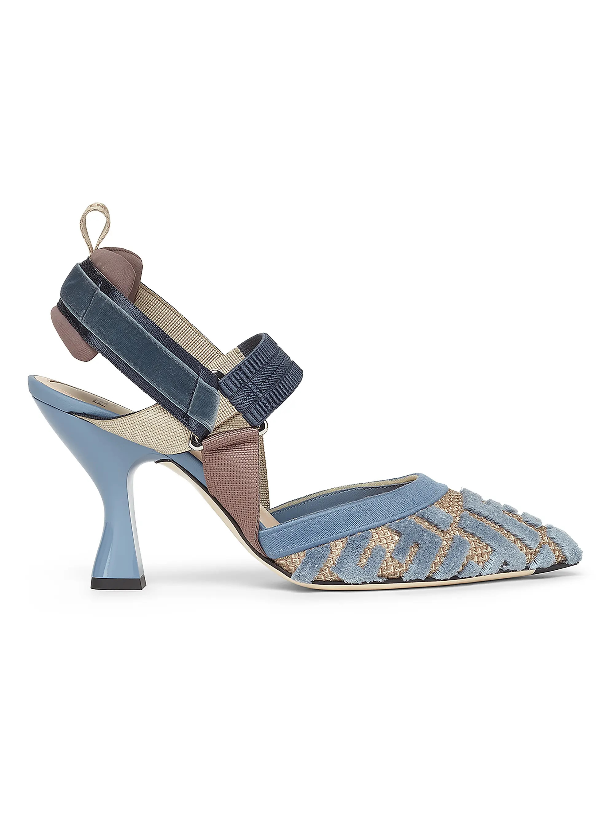 Colibrì 85MM FF Logo Slingback Pumps | Saks Fifth Avenue