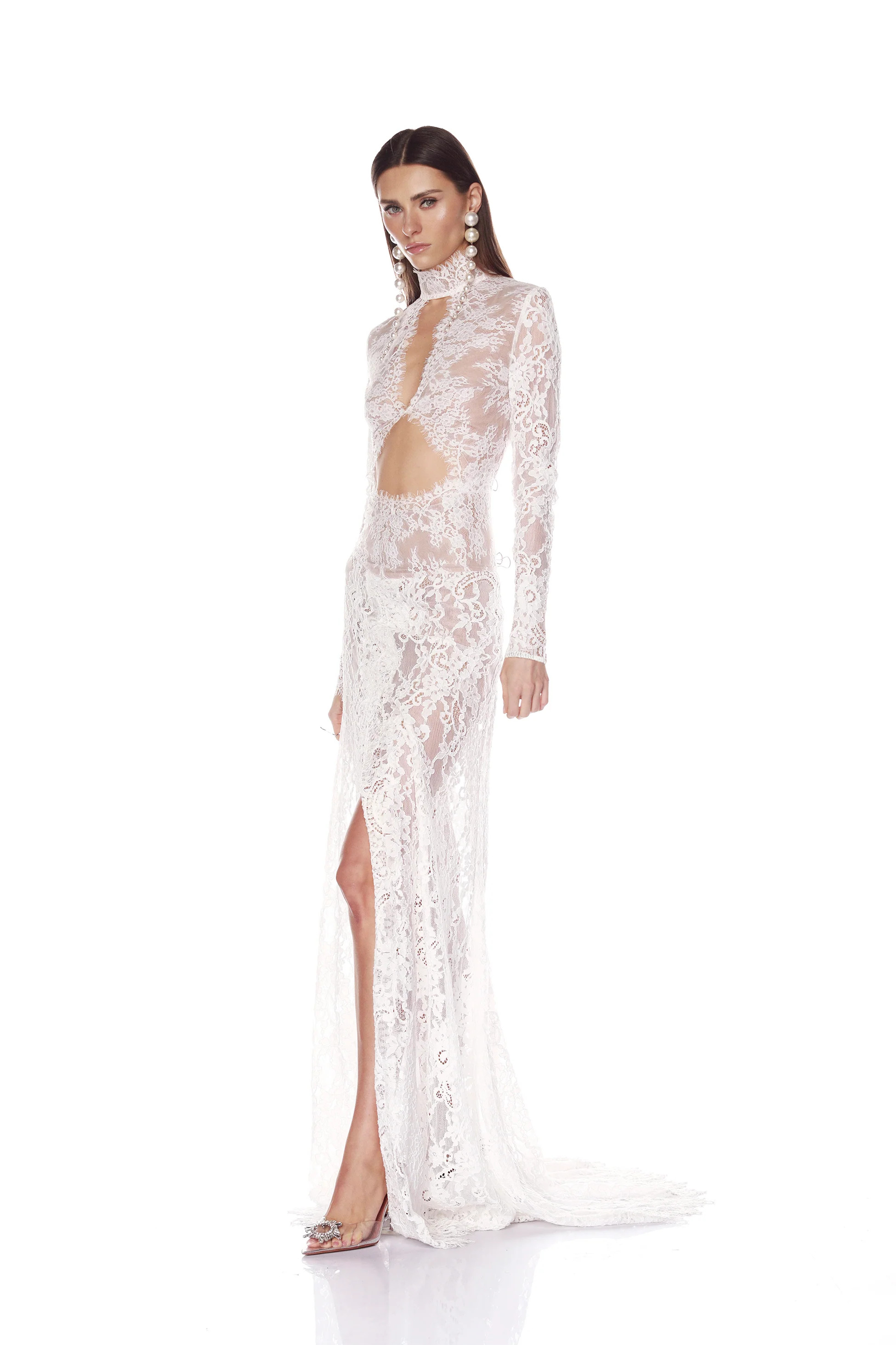 Eleanor White Lace Gown | Bronx and Banco