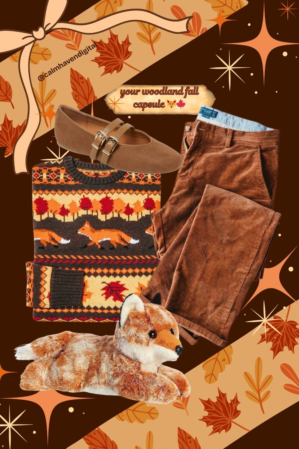 cozy woodland tones + a touch of fox-core magic 🦊🍂
think crisp air, soft knits, and earthy neutrals that feel like a walk through the forest 🤎✨

shop the full fall capsule — linked below ⬇️
-
-
-
#LTKfinds #LTKfashion #LTKfall #LTKstyle #falloutfitinspo #fallcapsulewardrobe #cozyoutfits #foxcoreaesthetic #autumnvibes #calmhavendigital

#LTKStyleTip #LTKSeasonal