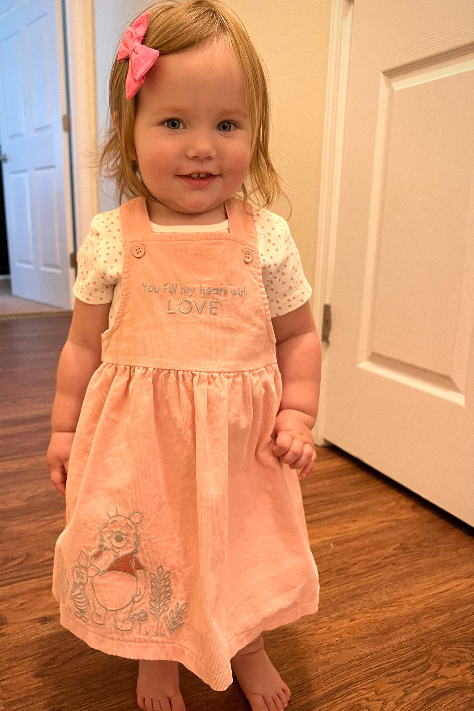 I always try to let Lilly pick out her own clothes and she would love to wear something with Winnie the Pooh on it EVERYDAY. I found tons of cute Pooh styles in case you have a little girl that loves the silly old bear too. #shopdisney #disneybaby #winniethepooh

#LTKkids #LTKbaby