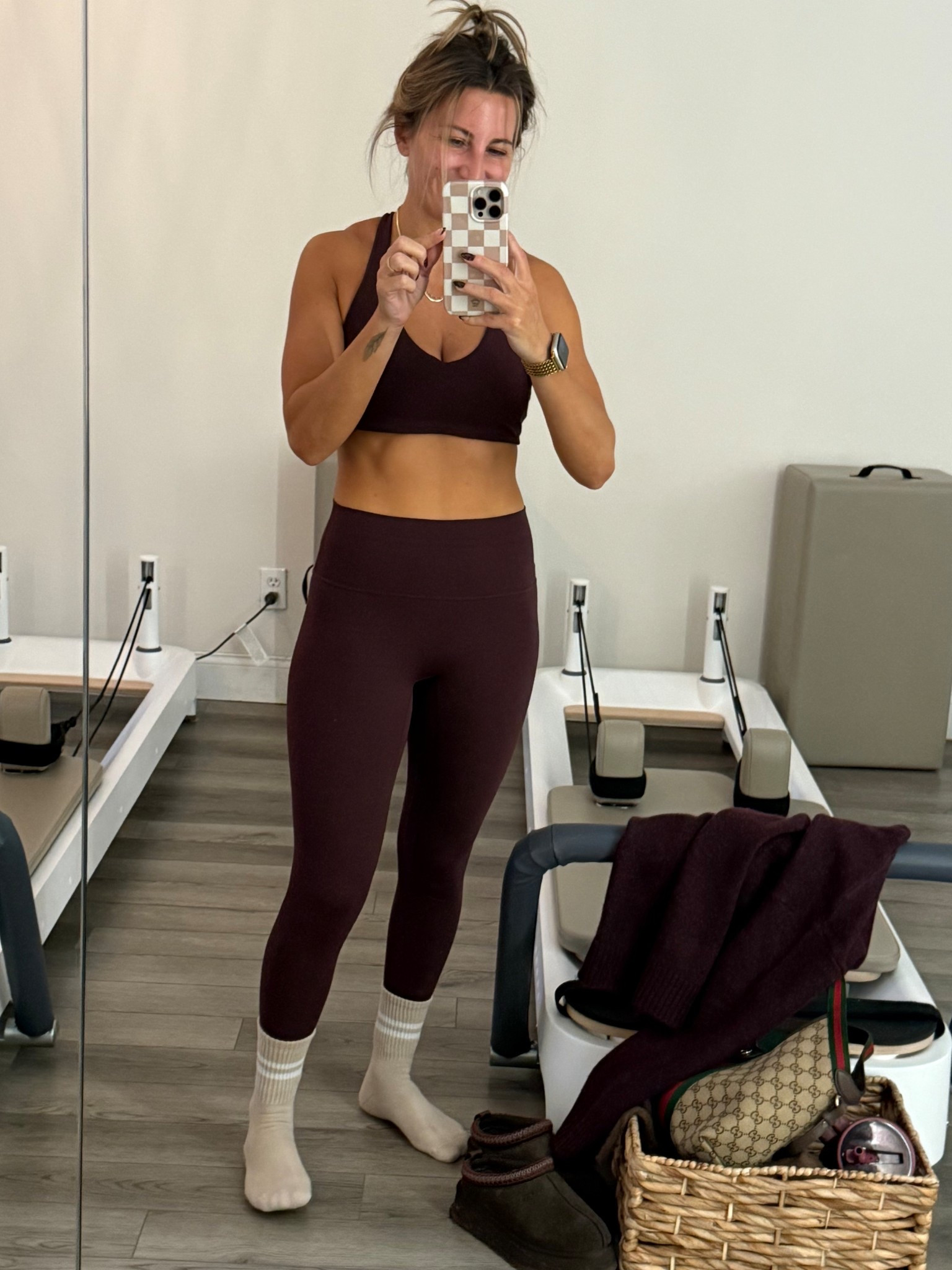 New fave Pilates set and it’s user $50! Leggings no front seem in the ripe plum color way! Bra so comfortable with removable pads. I’m a small in both 5’3 130lbs 

#LTKfitnessgoals #LTKmomlife #LTKActive