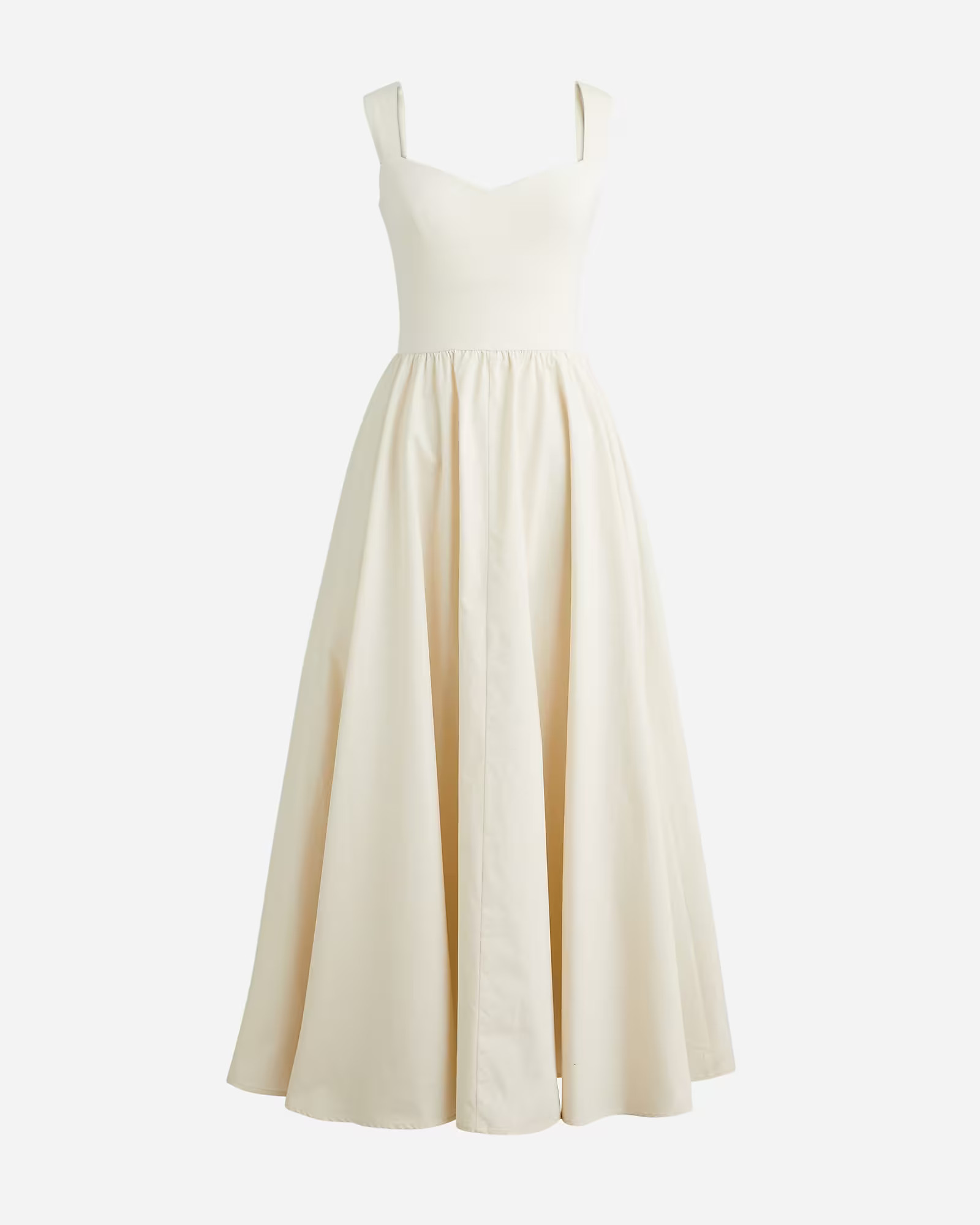 Sweetheart tank dress with poplin skirt | J. Crew US