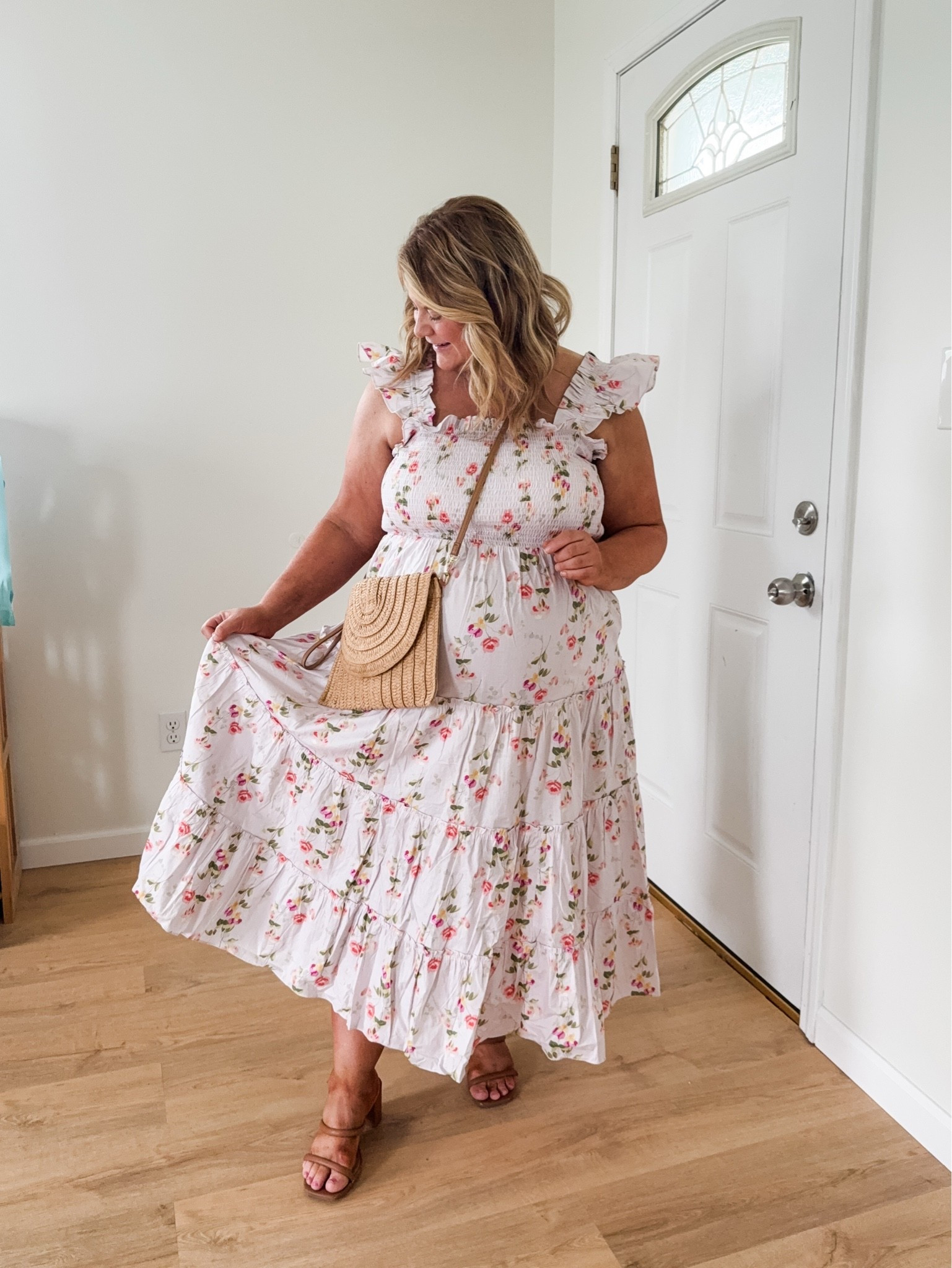 Love this 100% cotton dress! And this is the comfiest strapless bra I’ve tried - wearing a xXL.  And then I use Mega Babe on my thighs for no chafing!

#LTKMidsize #LTKBump #LTKSeasonal