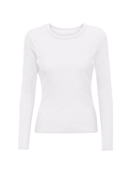 Organic Cotton Crewneck Long-Sleeve Shirt | Lululemon (US)
