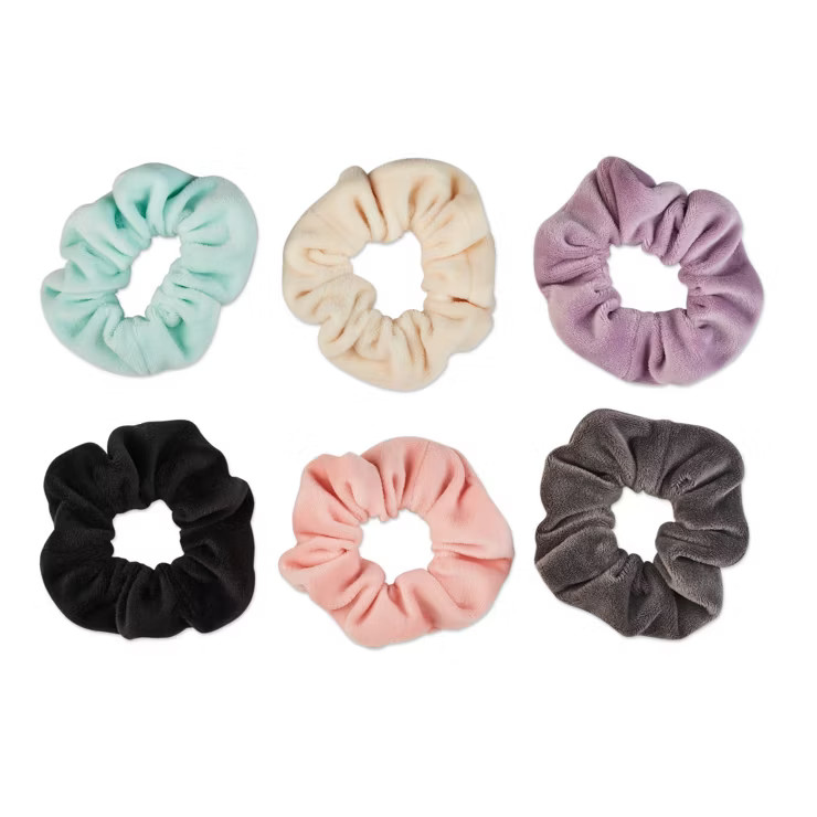 scunci Velvet Scrunchies - 6ct | Target