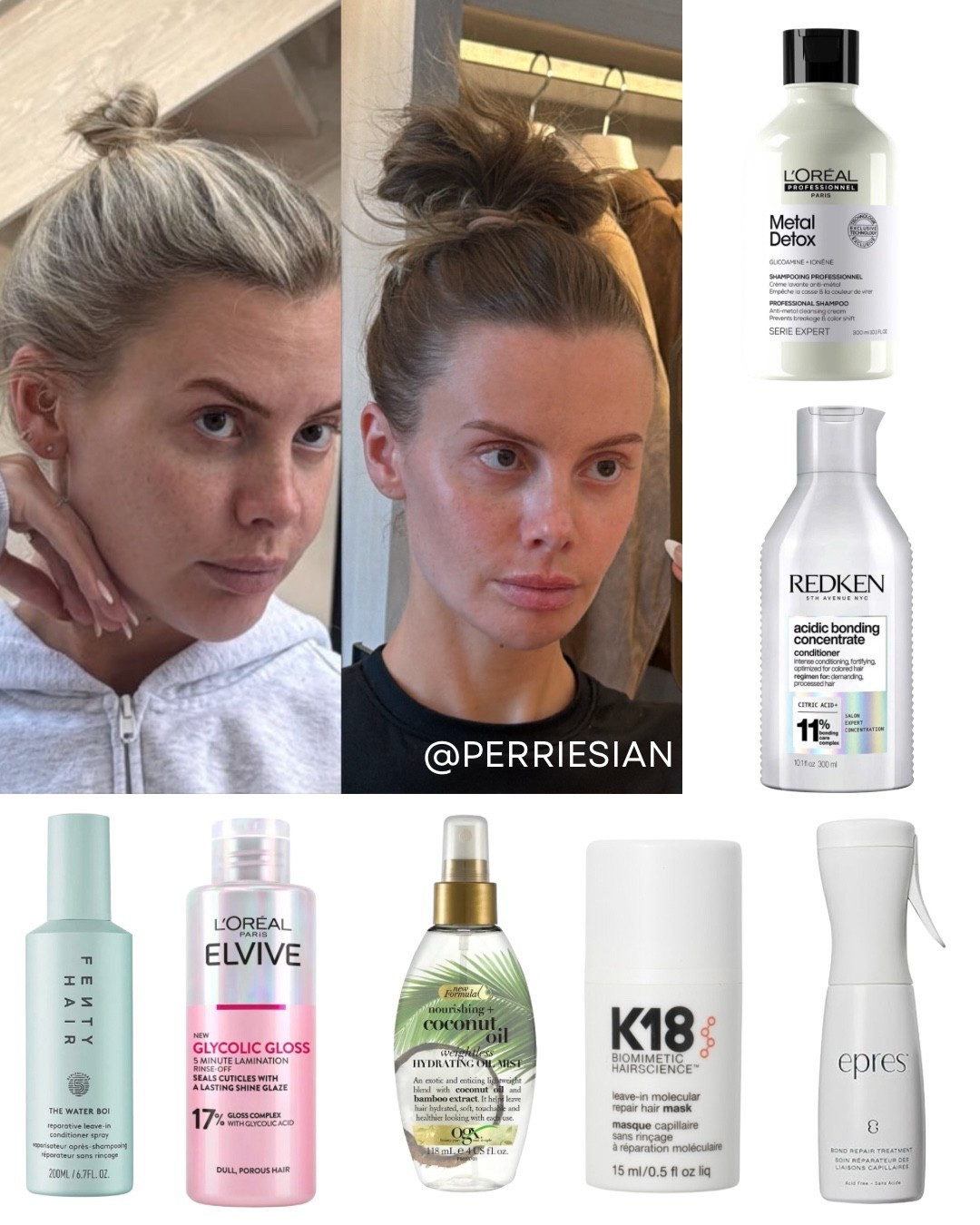 These are the products I’ve been using and loving which have helped TRANSFORM my hair (there are 8 months difference between those 2 photos 😭😭) I’ve still got a long way to go but I can see such a difference in the thickness and overall condition of my hair!!

I also use the Cécred hair restoring drops but I can’t link them 🤍

When shopping on Look Fantastic use my code PERRIE for money off!! 

#LTKeurope #LTKbeauty #LTKuk