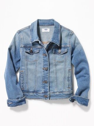 Medium-Wash Jean Jacket For Girls | Old Navy (US)