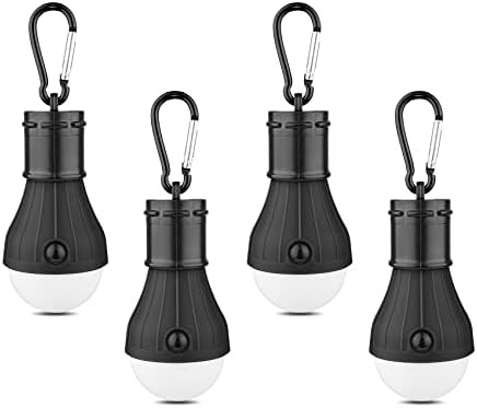 LED Camping Tent Lantern, Portable Outdoor Waterproof Emergency Light Bulb, Battery Powered with ... | Amazon (US)
