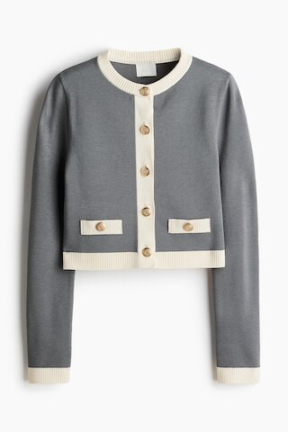 H & M - Fine-Knit Cardigan - Gray | H&M (US + CA)