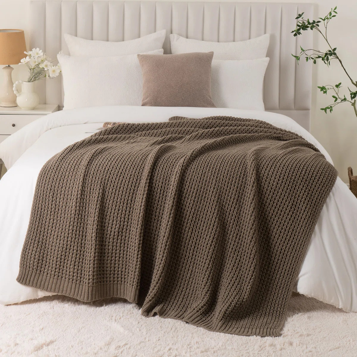 Throw Blanket For Couch,Knitted Throw For Bed, A Diverse Selection Of Colored Blankets, Blanket F... | Wayfair North America