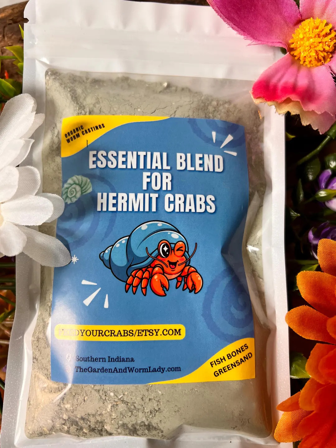 Hermit Crab Calcium Mix: Organic Dulse Seaweed, Worm Castings - Etsy | Etsy (US)