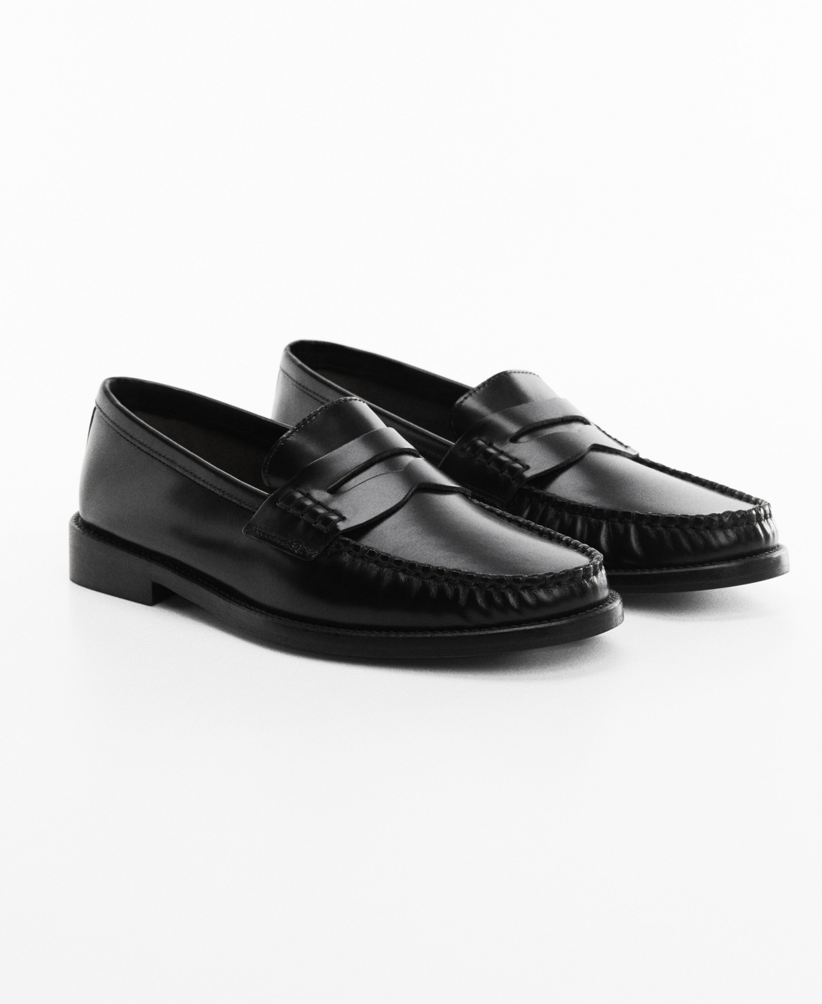 Mango Women's Leather Penny Loafers | Macys (US)