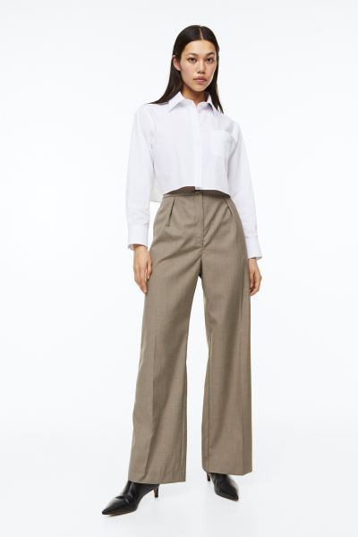 Wool-blend tailored trousers | H&M (UK, MY, IN, SG, PH, TW, HK)