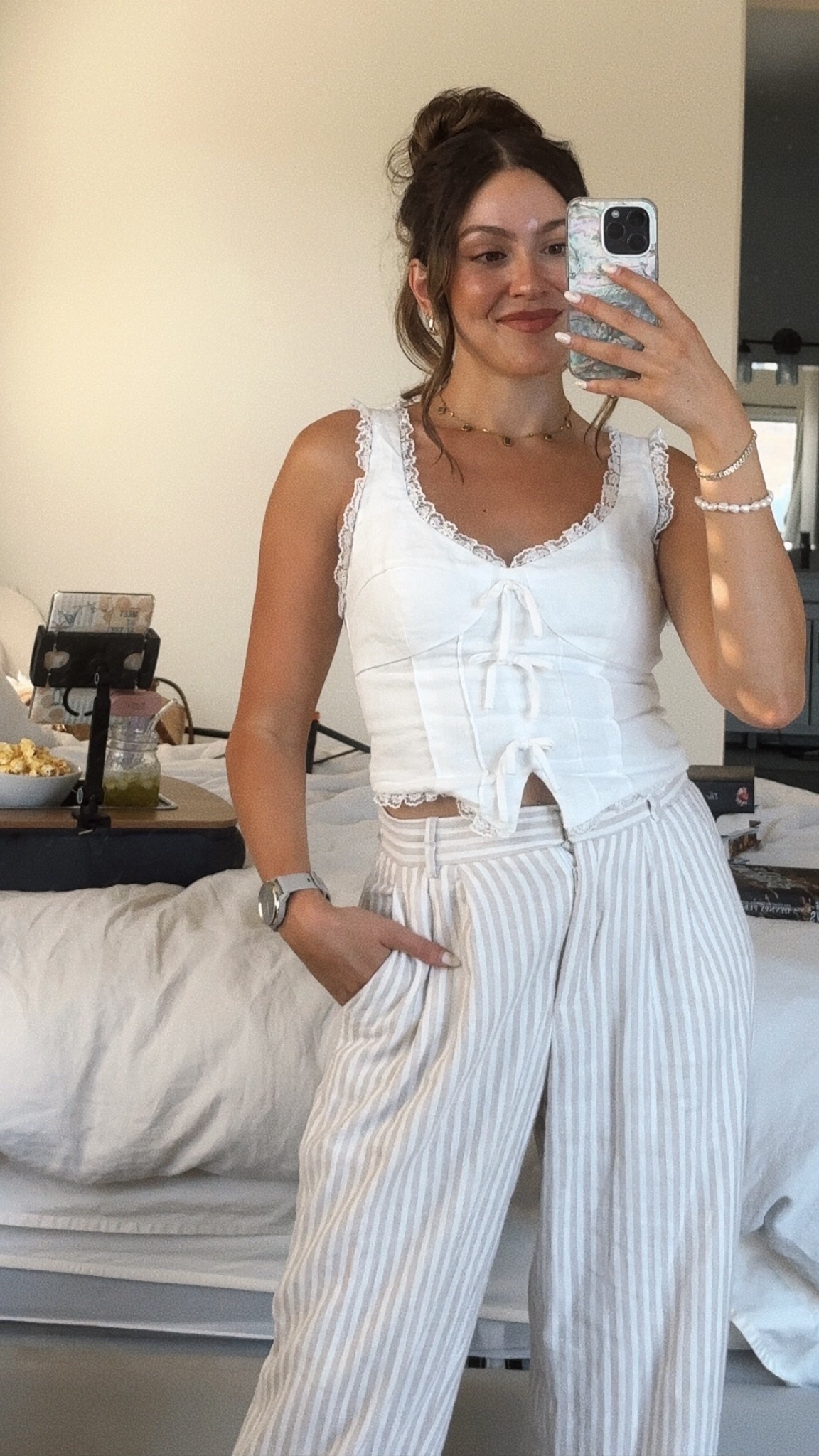 Pants are sold out Abercrombie from 2024, I’ll link a similar if I can. Linen top and pants outfit 

#LTKFindsUnder50 #LTKStyleTip #LTKSeasonal