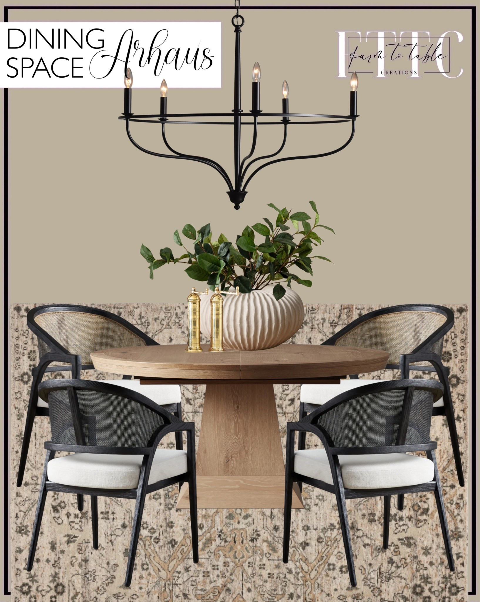 Arhaus Dining Curated Collection. Follow @farmtotablecreations on Instagram for more inspiration.

Leighton Dining Table. Aimee Arm Chair. Rosalind Chandelier. Faymount Hand Knotted Rug. Meadow Vase. Salt & Pepper Grinders. 

Dining Room | Spring Decor | Entryway Decor | Bedroom Furniture | nightstands | Home Decor| Fireplace Decor | Spring Refresh |  Bedroom Finds | Neutral Stems | Spring Stems | Bookshelf Decor | Bedroom Space | Cozy Corner | Bathroom | Curated Entryway | Spring  Decor | End of Year Clearance | Trending Decor | Viral Decor  | Coffee Table Decor | Neutral Decor | Stem Sale | Target Finds | Skinny Bench | Bedroom | Living Room | Breakfast Nook | Amazon Home | Target Sale | Loloi Rugs | Magnolia Home | console table | console table styling | faux stems | entryway space | front porch decor | neutral decor | entryway decor | cozy home | affordable decor |  home decor | home inspiration | console styling | entryway rug | cozy moody home | moody home decor | neutral home | bathroom decor | living room | spring decor | Hearth & Hand | Studio McGee | 2025 Home Trends | trending home | Crate&Barrel 




#LTKFindsUnder100 #LTKSaleAlert #LTKHome