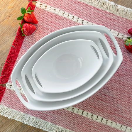 Better Homes & Gardens Porcelain Handled Serve Bowls, Set of 3 | Walmart (US)