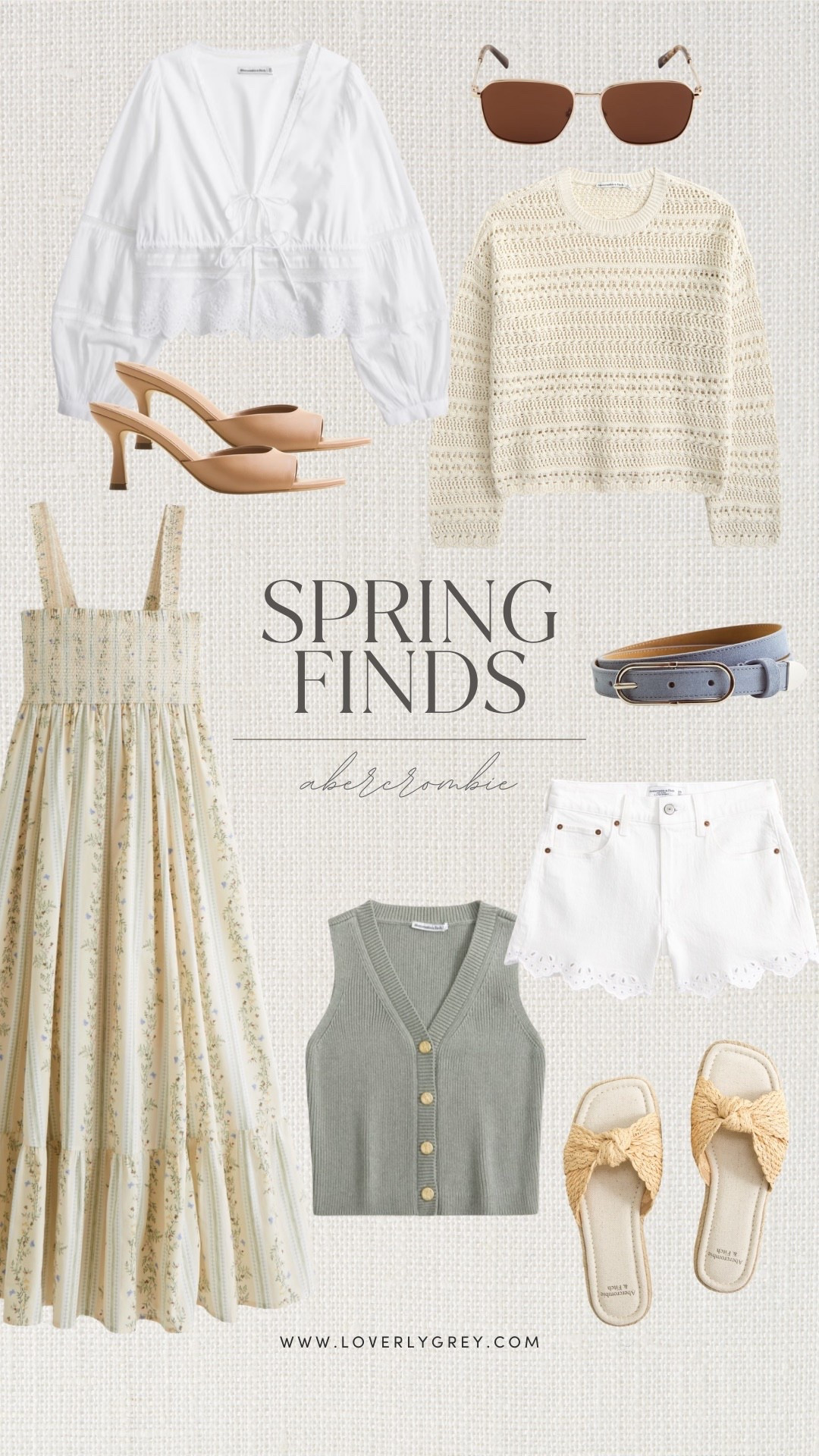 Can’t get over how cute these finds are from @abercrombie 🌸 

Loverly Grey, Abercrombie, spring finds, spring outfit, spring dress, white denim shorts 

#LTKSeasonal