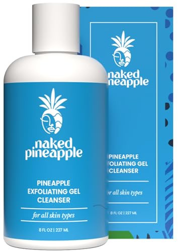 Naked Pineapple - Exfoliating Gel Cleanser with Enzymes, Daily Hydrating Cleanse, Gentle Exfoliation, Moisturizing for All Skin Types - 8oz | Amazon (US)