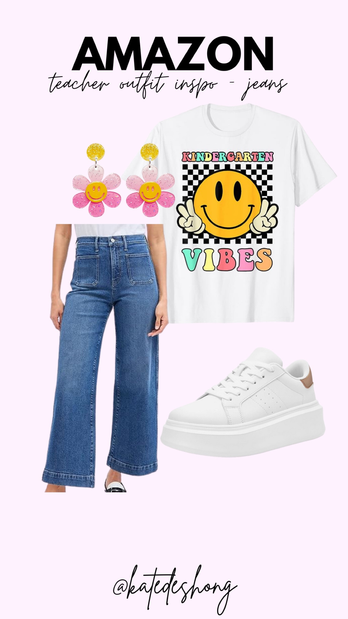 Teacher outfits. Work wear outfits. Casual work outfits. Jeans. Comfy jeans. Stretchy jeans. Amazon finds. budget shopping. Teacher earrings. Back to school. Pencils. Graphic tee. Cute headband. Teacher headband. Under $50. Teacher outfit inspo. Pinterest teacher. Kindergarten teacher. Jeans with no holes. School jeans. Amazon finds. Amazon fashion 

#LTKSeasonal #LTKFind #LTKBacktoSchool