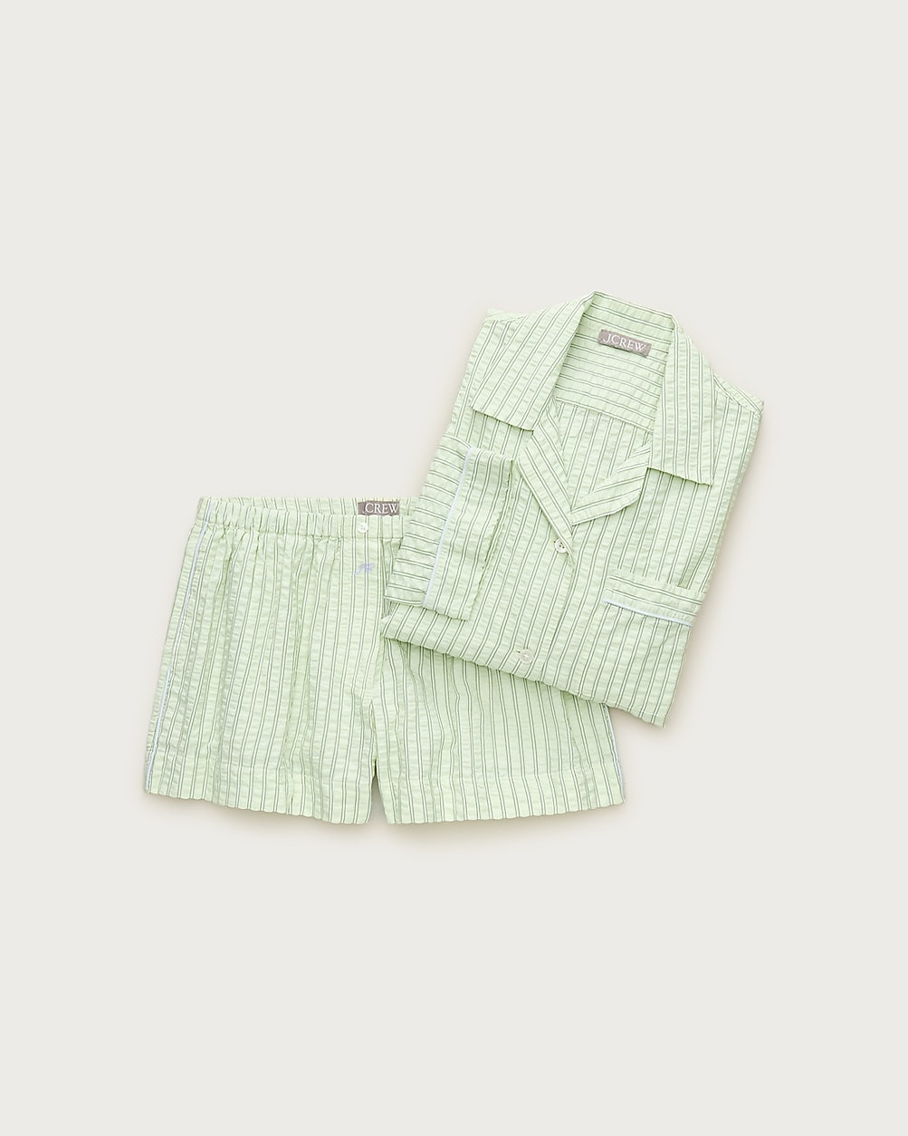 Seersucker pajama short set | J. Crew US