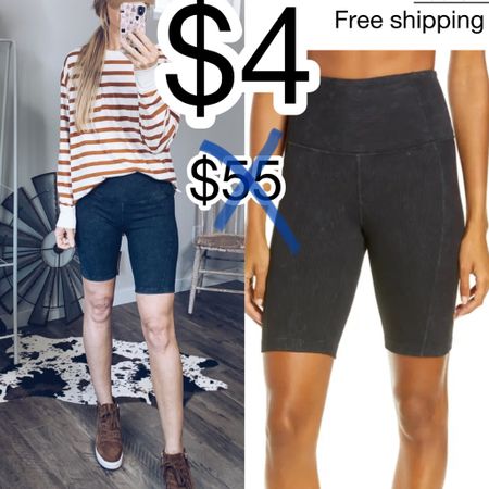 Love these ribbed biker shorts. I wear them with an oversized button up or a tee at Disney.

I wear a small. 

#LTKCyberweek #LTKsalealert #LTKfit