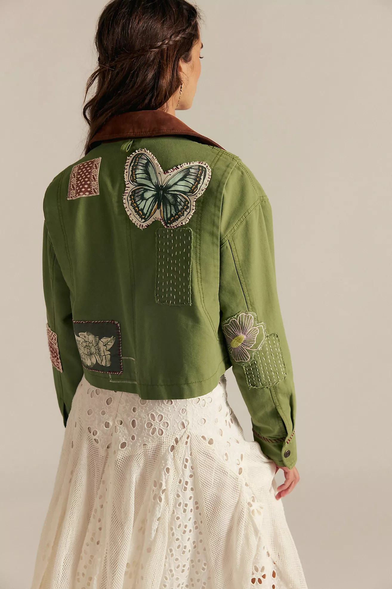 We The Free Martha Workwear Applique Jacket | Free People (Global - UK&FR Excluded)