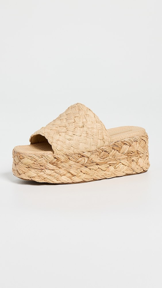 Aaron Platform Raffia Mules | Shopbop
