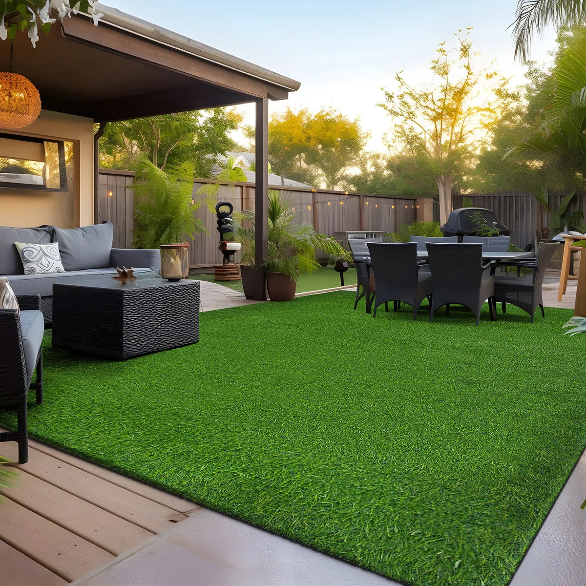 Brittannie Indoor/Outdoor Waterproof Artificial Grass Turf Rugs | Wayfair North America