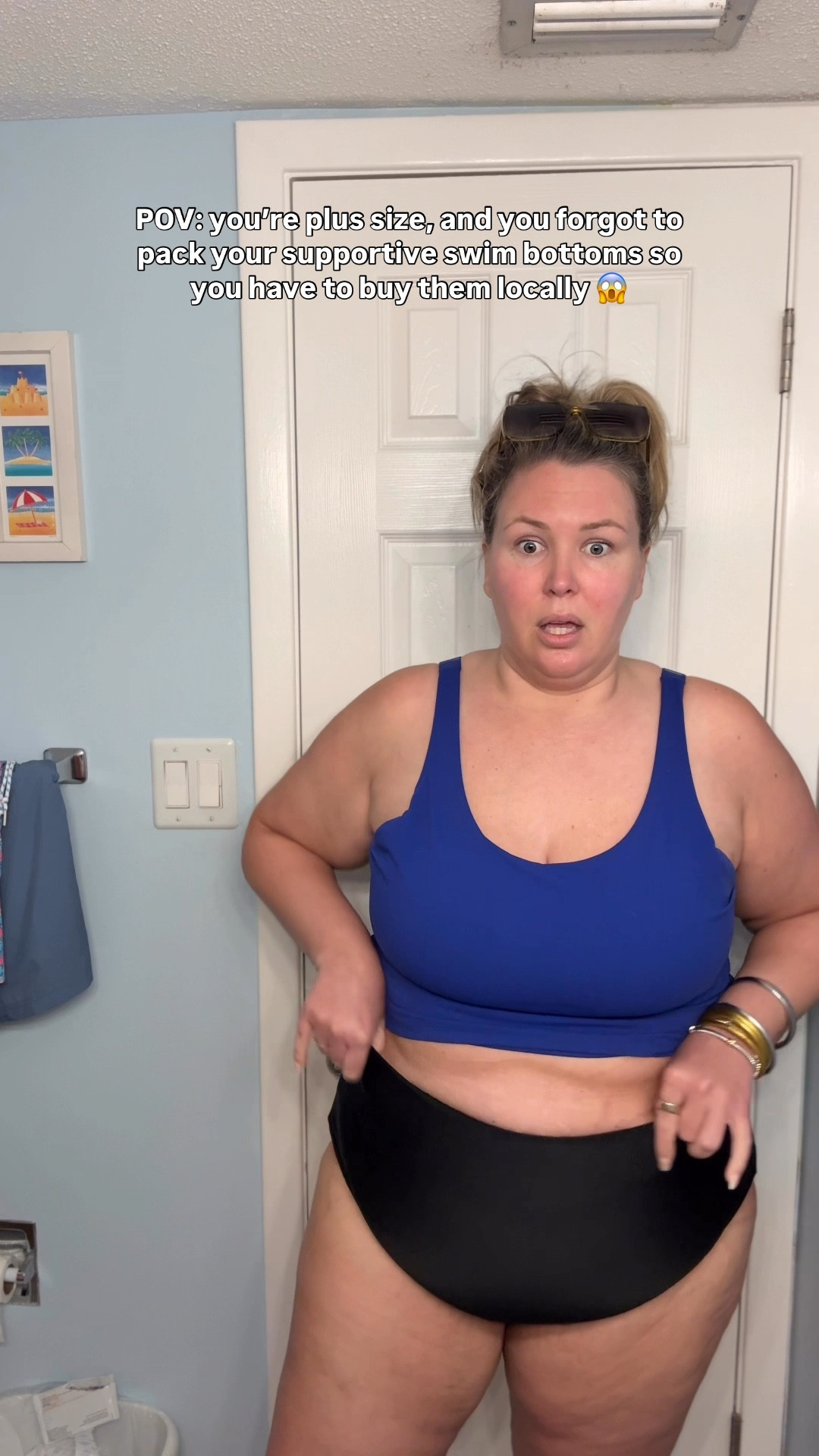 Ummm I am obsessed with these $22 tummy control supportive swim bottoms!!!! I’m actually sizing down to the 1X in these, usually I’m a 2X! 
I wear a 2x in the tank top and leggings from spanx (use code ASHLEYDXSPANX) and I’m wearing a 20 in the swim top (I’m a 42DD) for sizing reference !! 

#LTKSummerEdit #LTKSwim #LTKPlusSize