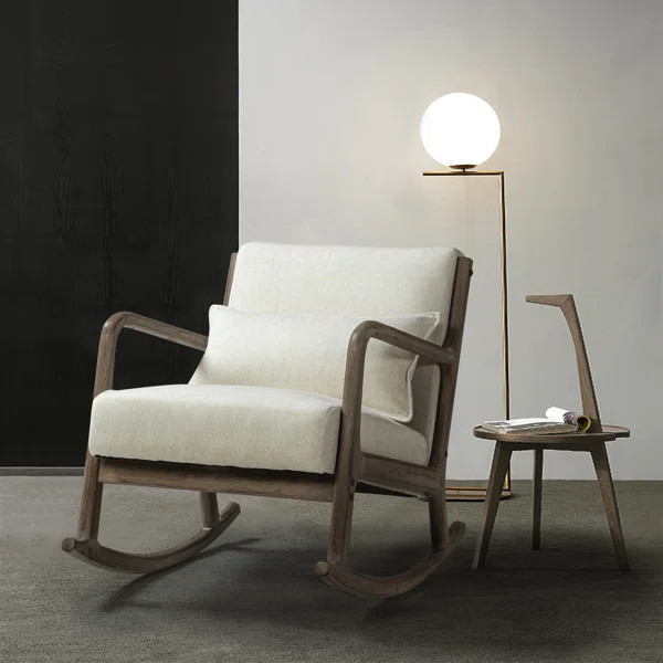 Kerston Rocking Chair With A Lumbar Pillow | Wayfair North America