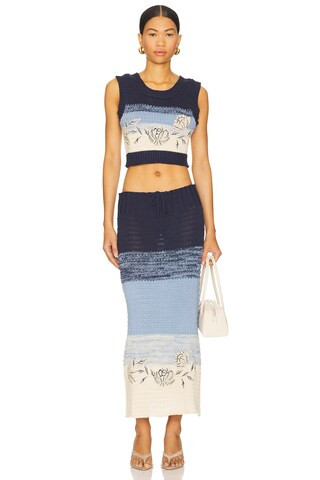 Agua Bendita x REVOLVE Mira Skirt in Radiant Ombre Floral from Revolve.com | Revolve Clothing (Global)