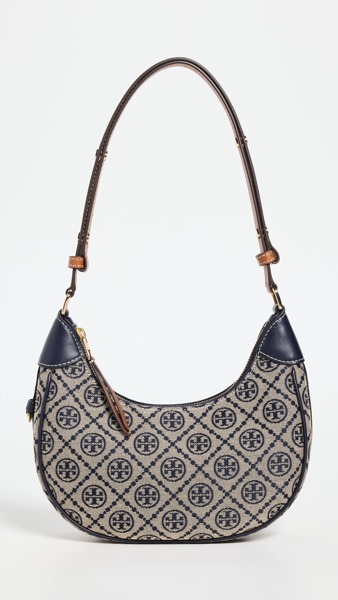 Tory Burch T Monogram Crescent Bag Tory Navy One Size | Shopbop