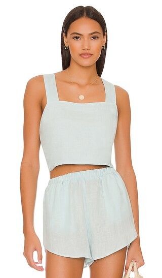 Tallows Crop Top in Sky | Revolve Clothing (Global)