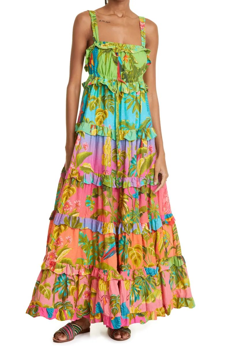 Ombré Forest Cotton Maxi Dress | Nordstrom
