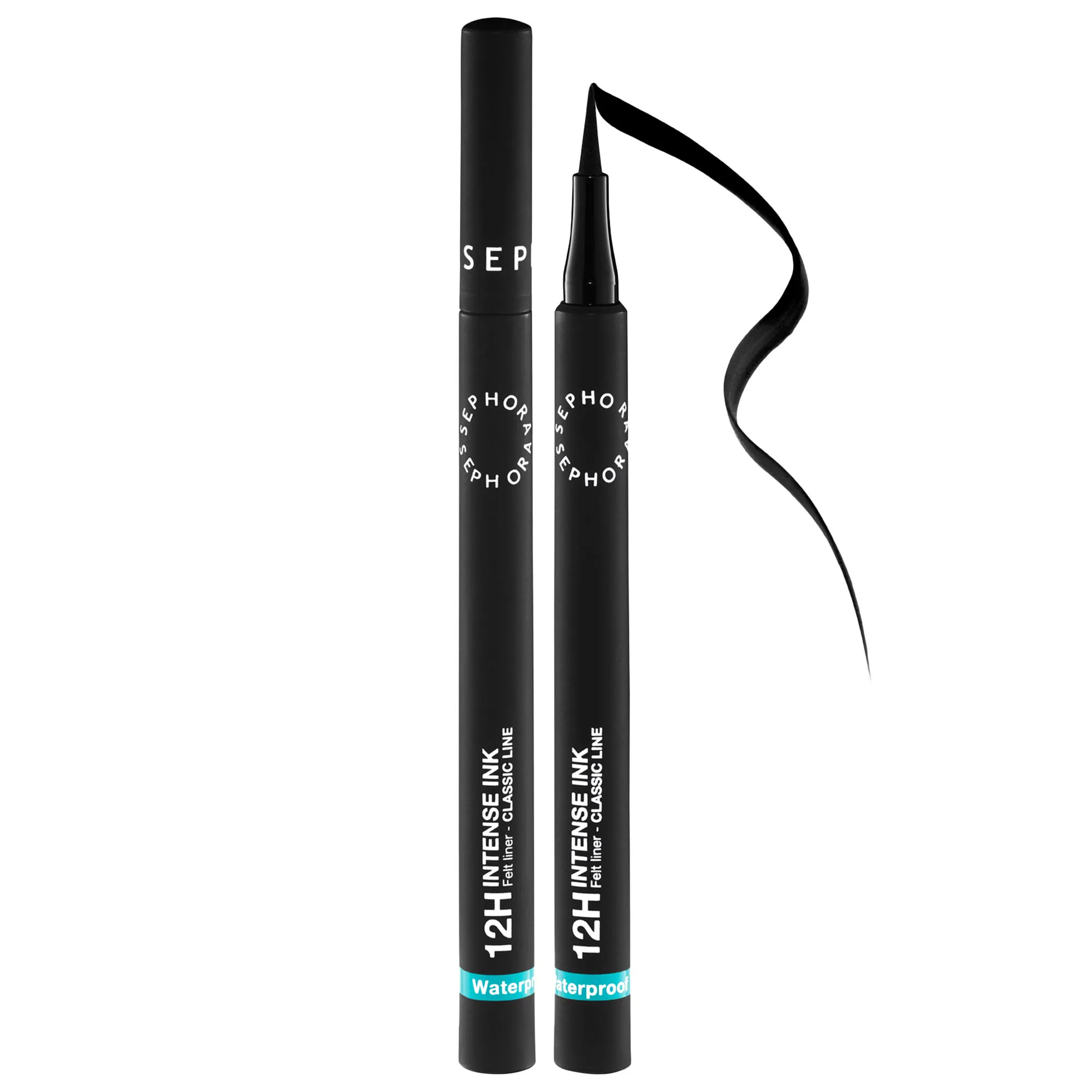 SEPHORA COLLECTION 12 Hr Intense Ink Classic Felt Liner 01 Deep Black 0.03 fl. oz. / 1 ml | Sephora (US)