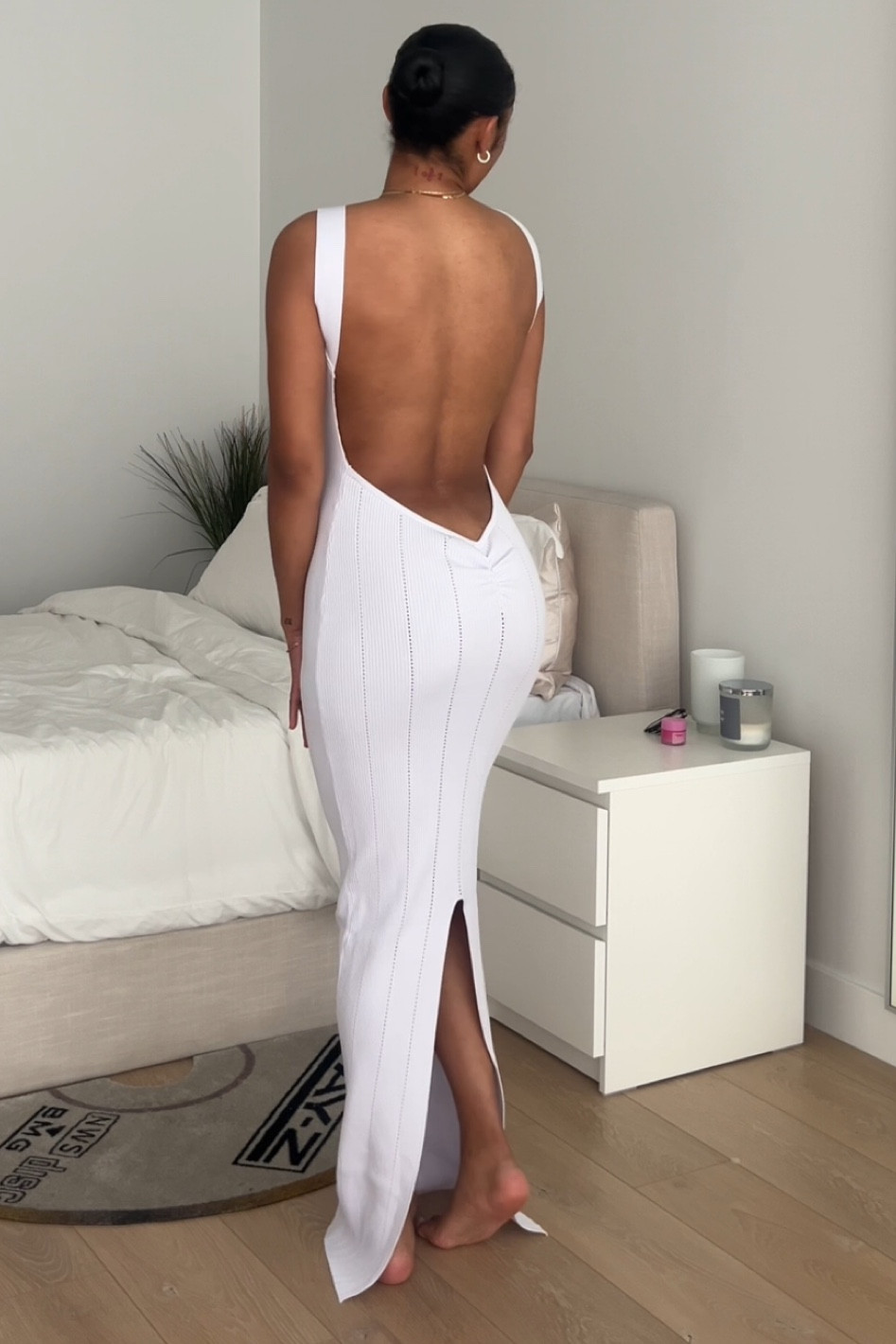 White back out maxi dress. perfect for date night or vacation! ✨ wearing a medium. I’m 5’9 for reference. 

#LTKstyletip #LTKfindsunder100 #LTKfindsunder50