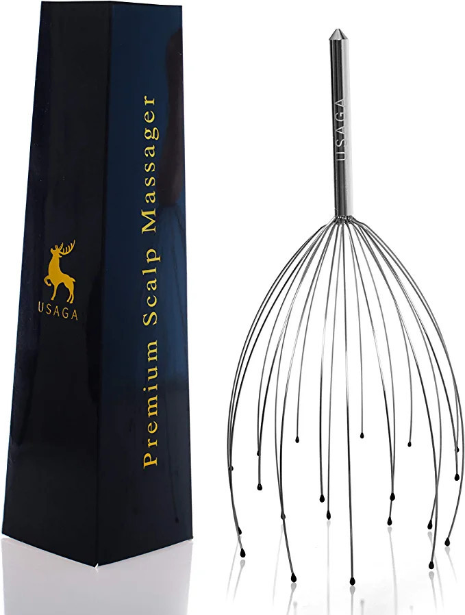 Amazon.com: USAGA Head Massager Scalp Massager 20 Fingers Head Scratcher, Ideal Stocking Stuffers... | Amazon (US)