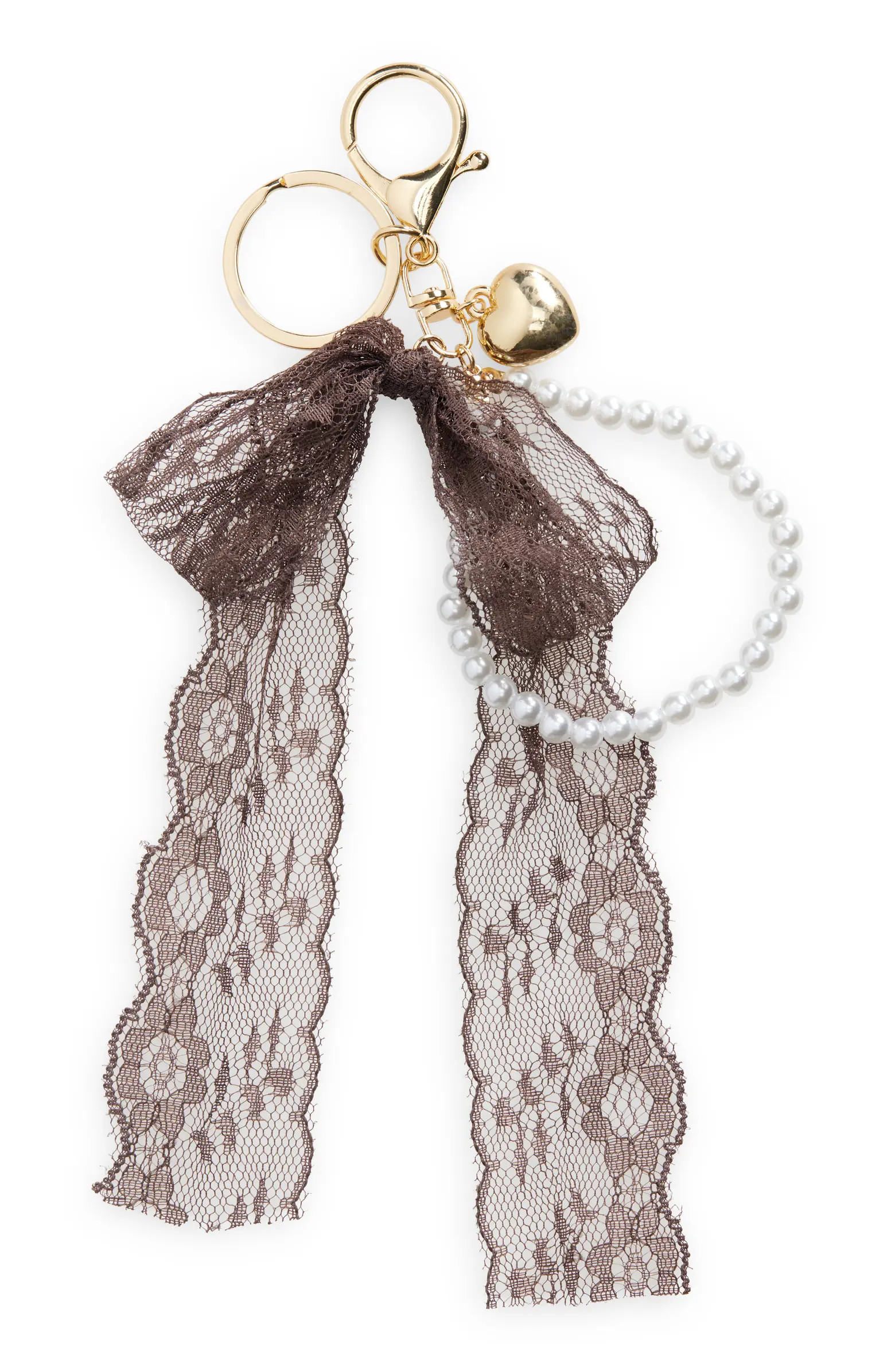 Bow Faux Pearl Bag Charm | Nordstrom