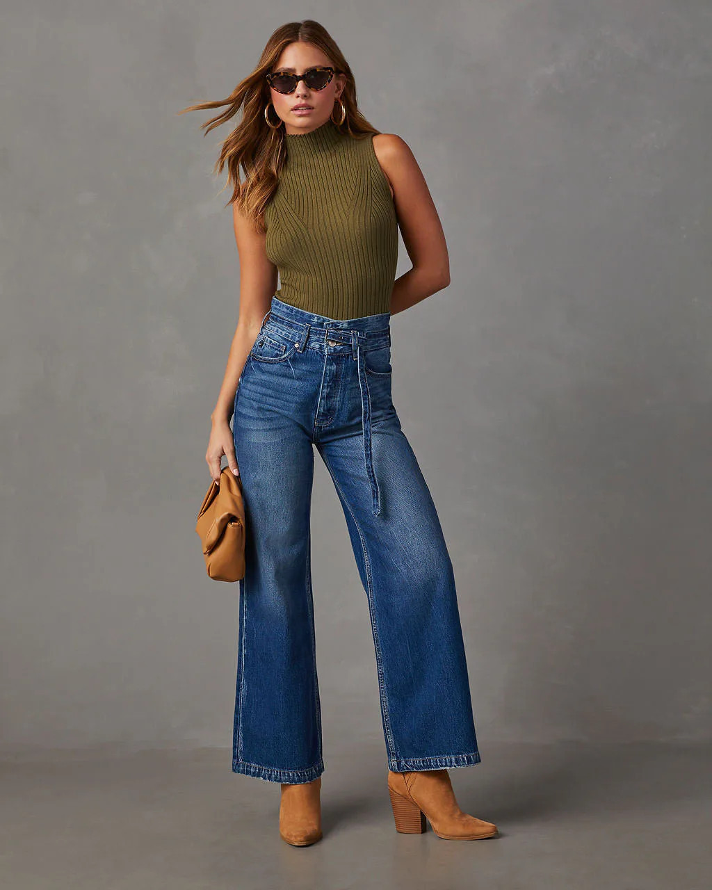 Wright High Rise Wide Leg Jeans | VICI