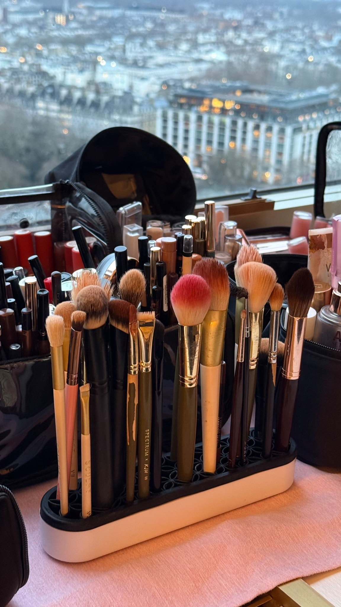 One of my favourite additions to my professional makeup kit is this brush stand… so handy and keeps all of your brushes organised and makeup station tidy 

#makeupartist #makeupartistkit 

#LTKuk #LTKtravel #LTKbeauty