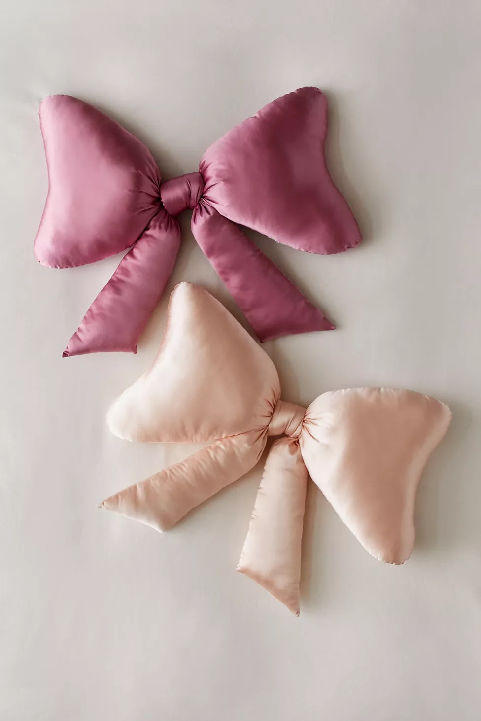 Big Bow Satin Throw Pillow | Urban Outfitters (US and RoW)
