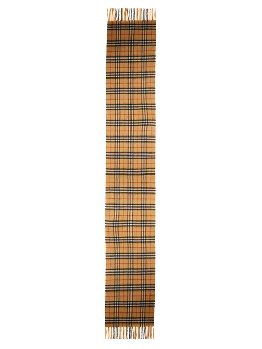 Vintage check brushed-cashmere scarf | Burberry | MATCHESFASHION UK | Matches (UK)