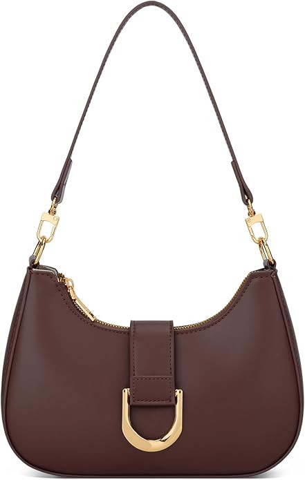 KKXIU Small Shoulder Bag for Women - Crescent Bag Small Purses for Women Trendy Vegan Leather Pur... | Amazon (US)